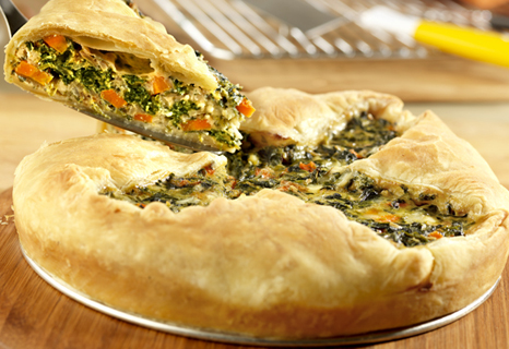 Image of Rustic Spinach Pie, Campbells Kitchen