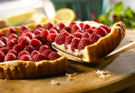 Image of Lemon Raspberry Tart, Campbells Kitchen