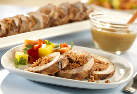 Image of Pork Tenderloin Cubano With Mango Mojo, Campbells Kitchen