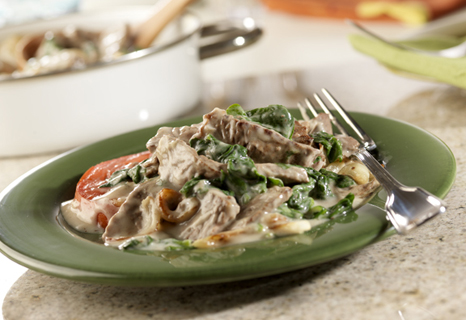 Image of Steak & Mushroom Florentine, Campbells Kitchen