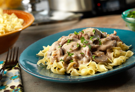 Image of Slow Cooker Creamy Beef Stroganoff, Campbells Kitchen