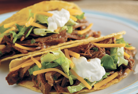 Image of Slow-cooked Taco Shredded Beef, Campbells Kitchen