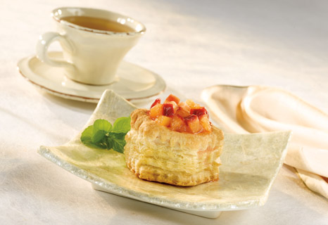 Image of Prosecco-poached Fruit Tarts With Lemon Cream, Campbells Kitchen