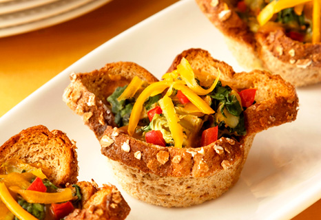 Image of Veggie Bread Cups, Campbells Kitchen