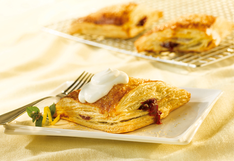 Image of Sparkling Raspberry Turnovers With Lemon Crème Fraîche, Campbells Kitchen