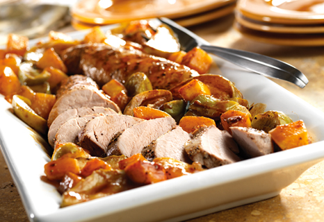 Image of Roast Pork With Green Apples & Golden Squash, Campbells Kitchen
