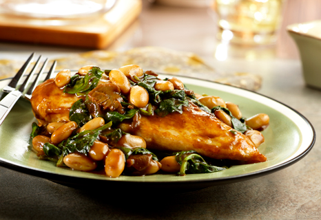 Image of Balsamic Chicken With White Beans & Spinach, Campbells Kitchen