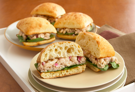 Image of Tuscan White Bean And Tuna Sandwiches, Campbells Kitchen