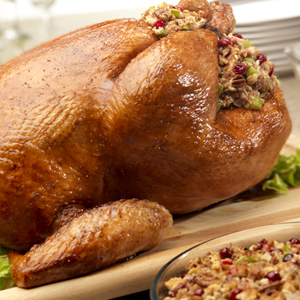 Turkey with Cranberry Pecan Stuffing