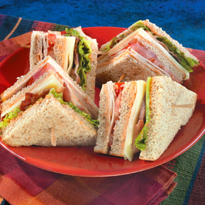 Turkey Club Sandwiches with the Works