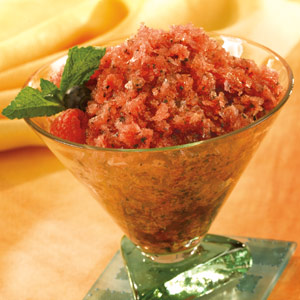 Pomegranate Blueberry Granita