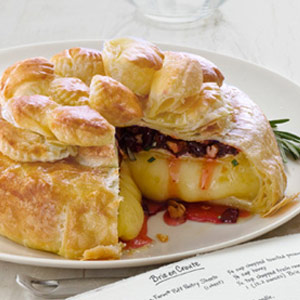 Dried Cherries, Pecans &amp; Rosemary Brie en Croute