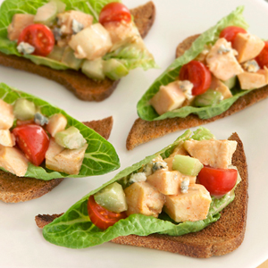 Buffalo Chicken Salad Triangles
