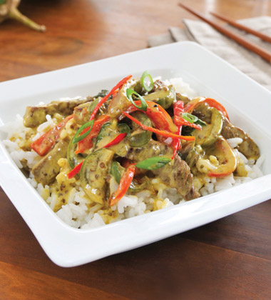 Green Curry Beef with Eggplant Green Curry Beef with Eggplant