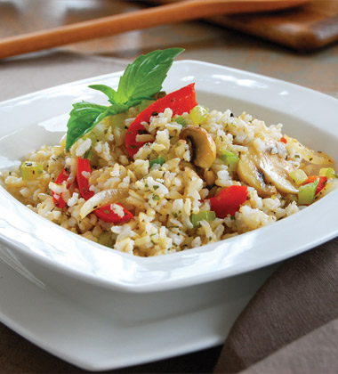 Brown Rice Pilaf with Fresh Veggies Brown Rice Pilaf with Fresh Veggies