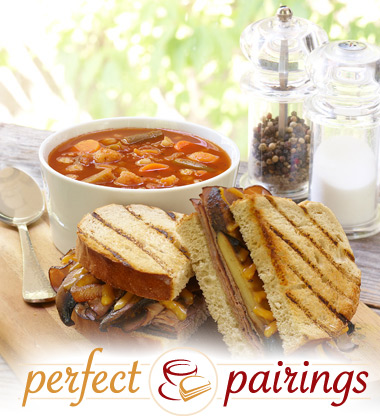 Perfect Pairings: Market Vegetable Soup with a Mushroom & Caramelized Onion Sandwich Perfect Pairings: Market Vegetable Soup with a Mushroom & Caramelized Onion Sandwich