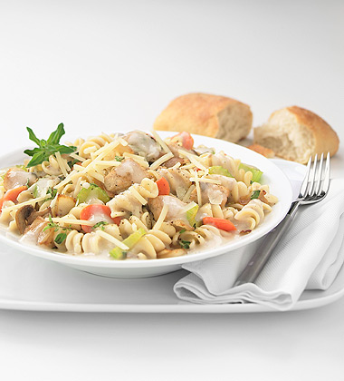 Chicken and Rotini with Mushroom Sauce Chicken and Rotini with Mushroom Sauce