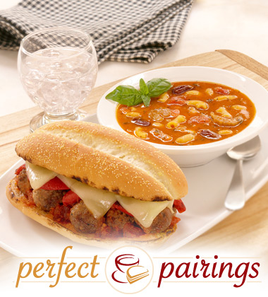 Perfect Pairings: Pasta Fagioli with a Meatball Sandwich Perfect Pairings: Pasta Fagioli with a Meatball Sandwich