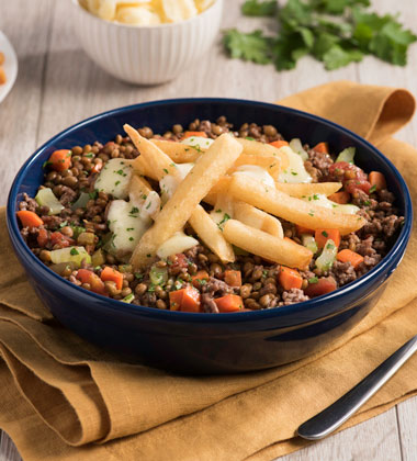Beef and Lentil “Poutine” Soup Beef and Lentil “Poutine” Soup