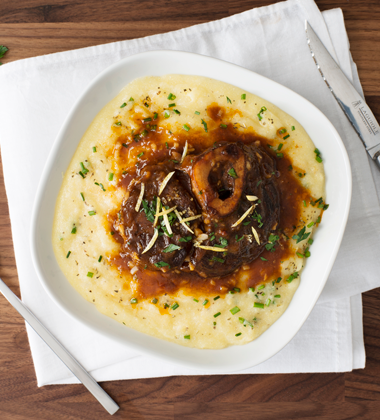 Bistro Osso Buco with Herbed Polenta Bistro Osso Buco with Herbed Polenta