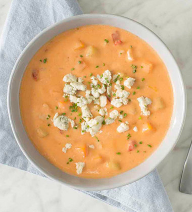 Buffalo Chicken & Blue Cheese Soup Buffalo Chicken & Blue Cheese Soup