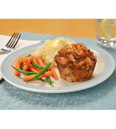 Meatloaf Muffins with Onions Meatloaf Muffins with Onions