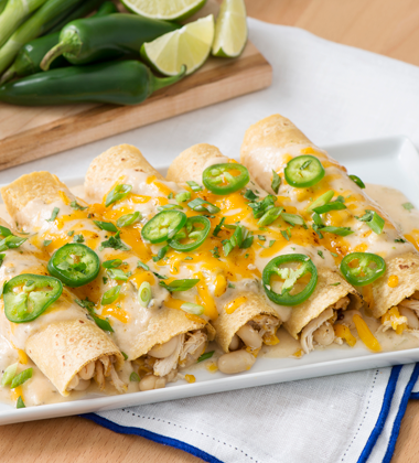 Chicken and White Bean Enchiladas Chicken and White Bean Enchiladas