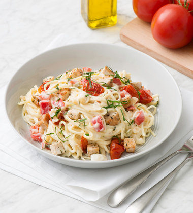 Creamy Tuscan Chicken with Linguine Creamy Tuscan Chicken with Linguine
