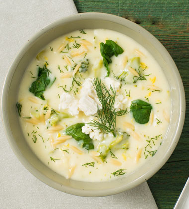 Lemony Broccoli, Spinach and Orzo Soup Lemony Broccoli, Spinach and Orzo Soup