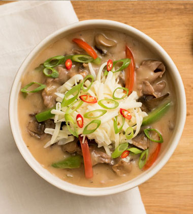Loaded Philly Cheese Steak Soup Loaded Philly Cheese Steak Soup