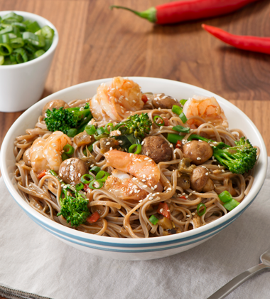 Mushroom and Shrimp Soba Noodles Mushroom and Shrimp Soba Noodles
