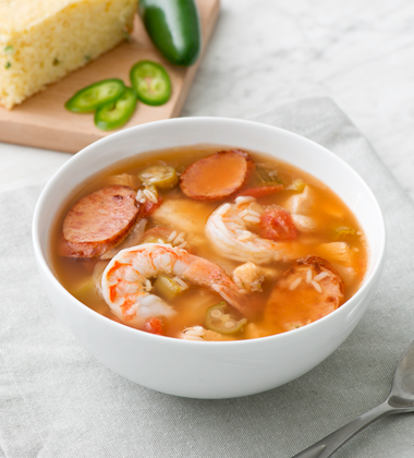 Jambalaya Soup with Jalapeño Cornbread Jambalaya Soup with Jalapeño Cornbread