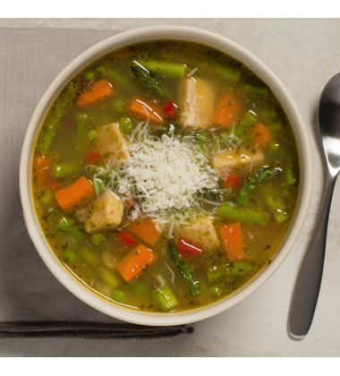 Spring Chicken and Pesto Soup Spring Chicken and Pesto Soup