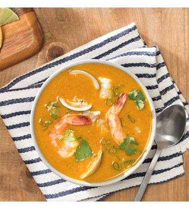 Carrot-Ginger Thai Bouillabaisse Carrot-Ginger Thai Bouillabaisse