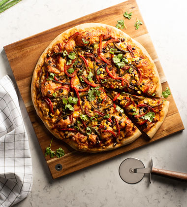 Vegetarian Burrito Pizza Vegetarian Burrito Pizza