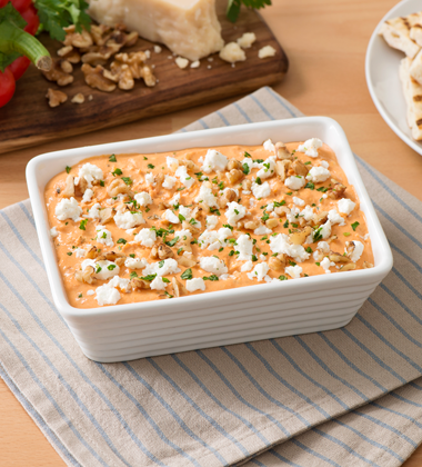 Walnut and Goat Cheese Roasted Red Pepper Dip Walnut and Goat Cheese Roasted Red Pepper Dip