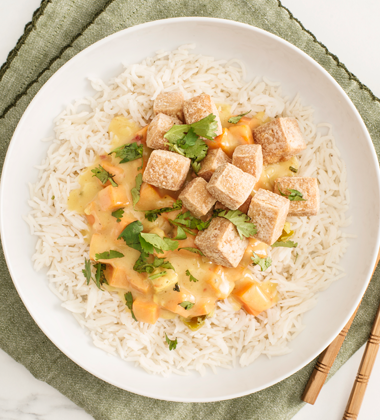 Chicken and Tofu Green Curry with Sweet Potato Chicken and Tofu Green Curry with Sweet Potato