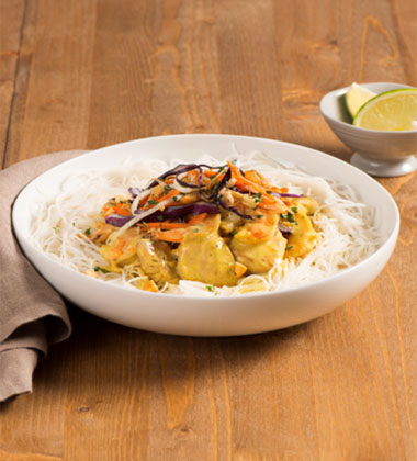 Shrimp and Chicken Curry Vermicelli Bowl Shrimp and Chicken Curry Vermicelli Bowl