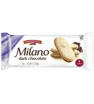 PEPPERIDGE FARM® MILANO® COOKIES DISTINCTIVE PORTION PACK
PEPPERIDGE FARM® MILANO® COOKIES DISTINCTIVE PORTION PACK