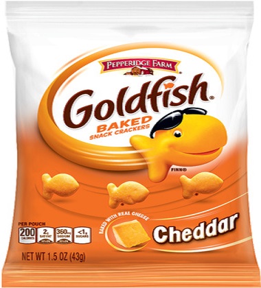 CHEDDAR GOLDFISH® SNACK CRACKERS
CHEDDAR GOLDFISH® SNACK CRACKERS