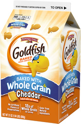 GOLDFISH® MADE WITH WHOLE GRAIN CHEDDAR
GOLDFISH® MADE WITH WHOLE GRAIN CHEDDAR
