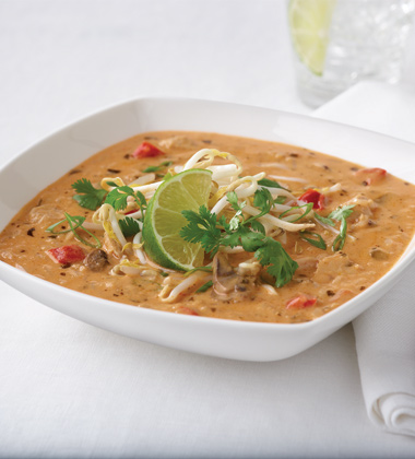 CAMPBELL'S® RESERVE WICKED THAI STYLE CHICKEN & RICE SOUP
CAMPBELL'S® RESERVE WICKED THAI STYLE CHICKEN & RICE SOUP