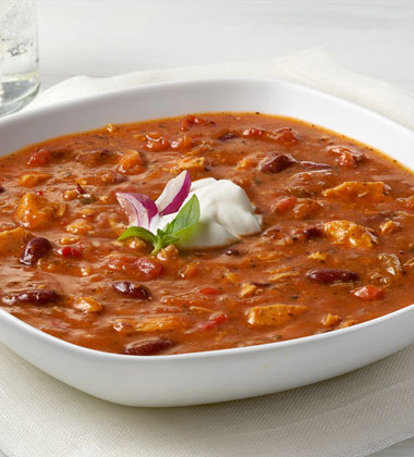 CAMPBELL'S® RESERVE BASIL CHICKEN CHILI WITH BEANS CAMPBELL'S® RESERVE BASIL CHICKEN CHILI WITH BEANS