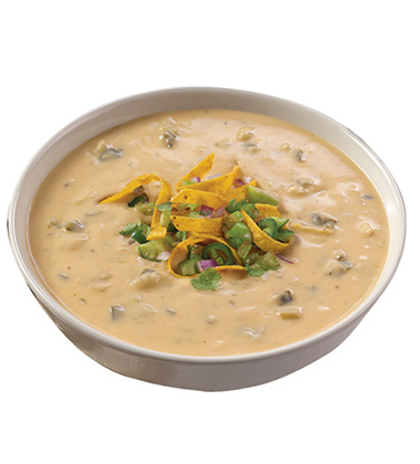 CAMPBELL'S® RESERVE ROASTED POBLANO & WHITE CHEDDAR SOUP WITH TOMATILLOS
CAMPBELL'S® RESERVE ROASTED POBLANO & WHITE CHEDDAR SOUP WITH TOMATILLOS