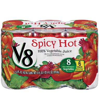 SPICY HOT V8® VEGETABLE JUICE
SPICY HOT V8® VEGETABLE JUICE