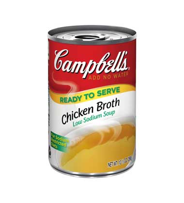 CAMPBELL'S® READY TO SERVE LOW SODIUM CHICKEN BROTH
CAMPBELL'S® READY TO SERVE LOW SODIUM CHICKEN BROTH