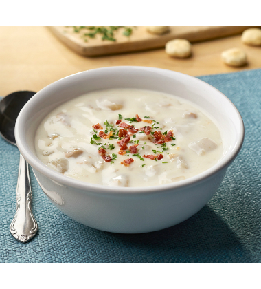 CAMPBELL'S® CLASSIC NEW ENGLAND CLAM CHOWDER
CAMPBELL'S® CLASSIC NEW ENGLAND CLAM CHOWDER