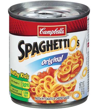 CAMPBELL'S SPAGHETTI-Os EZO
CAMPBELL'S SPAGHETTI-Os EZO