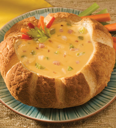 CHEESE WITH HAM AND BACON SOUP
CHEESE WITH HAM AND BACON SOUP