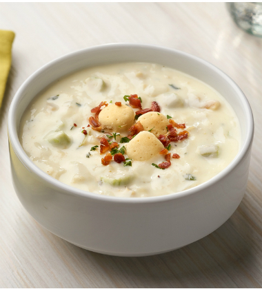 CAMPBELL'S® SIGNATURE BOSTON CLAM CHOWDER
CAMPBELL'S® SIGNATURE BOSTON CLAM CHOWDER